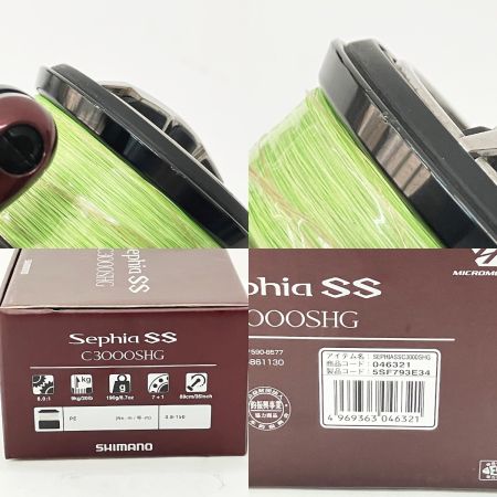  SHIMANO シマノ Sephia SS 23 セフィアSS C3000SHG 046321 スピニングリール
