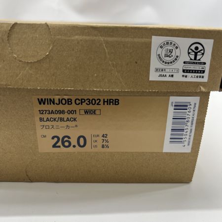  asics アシックス 安全靴 26cm CP302 HRB 限定カラ- ブラック 未使用品