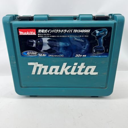  MAKITA マキタ インパクトドライバ コードレス式 14.4v TD134DX グリーン 充電器・充電池2個・ケース付