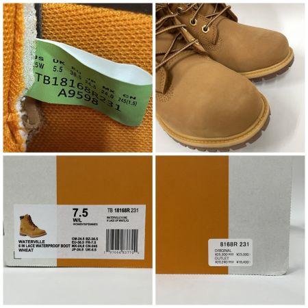 Timberland ティンバーランド レディース ブーツ Waterville 6 Inch Lace Up Waterproof Boots Wheat サイズ24.5cm TB18168R231