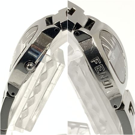  FENDI フェンディ クォーツ 2針 アナログ 腕時計 3050L シルバー x ブラック