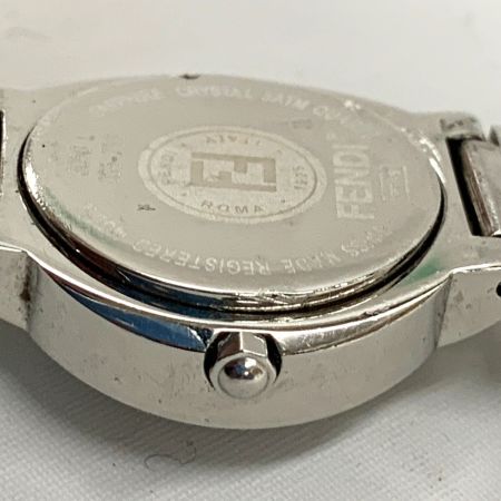  FENDI フェンディ クォーツ 2針 アナログ 腕時計 3050L シルバー x ブラック