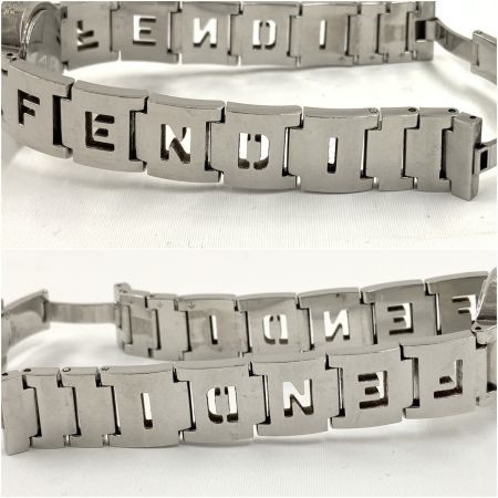  FENDI フェンディ クォーツ 2針 アナログ 腕時計 3050L シルバー x ブラック