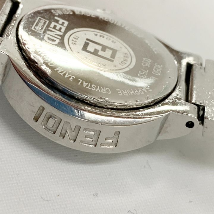 FENDI フェンディ クォーツ 2針 アナログ 腕時計 3050L シルバー x