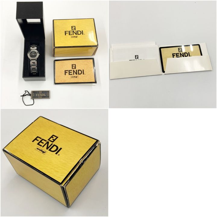 FENDI フェンディ クォーツ 2針 アナログ 腕時計 3050L シルバー x