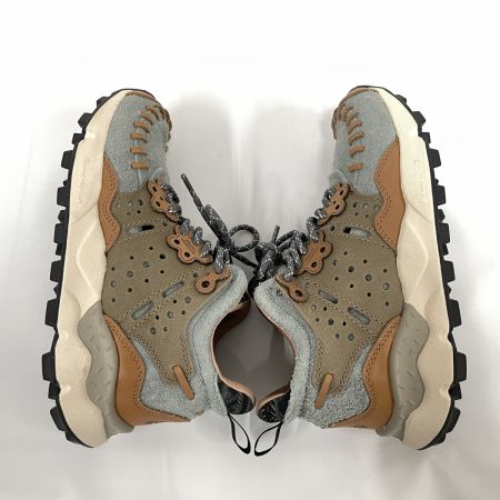  Flower MOUNTAIN レディース レザースニーカー サイズ23.5cm FM02002 グレー