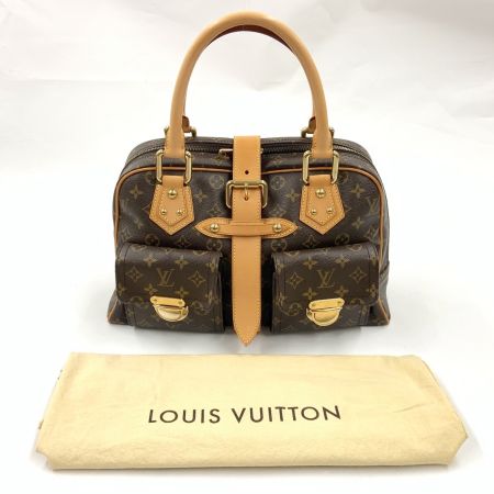  LOUIS VUITTON ルイヴィトン モノグラム マンハッタンGM ハンドバッグ  M40025 ブラウン