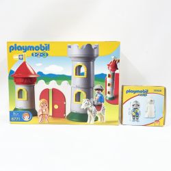 〇〇 Playmobil プレイモービル 1.2.3 6771騎士とお城・70128戦士とゴースト Nランク