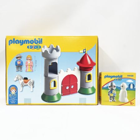  Playmobil プレイモービル 1.2.3 6771騎士とお城・70128戦士とゴースト