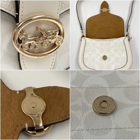  COACH コーチ シグネチャー ショルダーバッグ 斜め掛け C2806 ホワイト