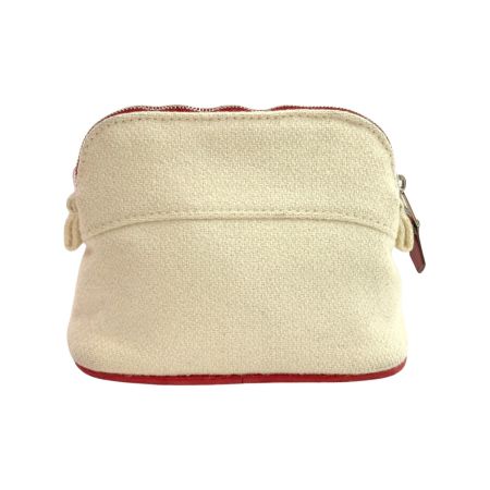  HERMES エルメス ボリード ポーチ 16 ミニミニ コスメ 化粧ポーチ ベージュ