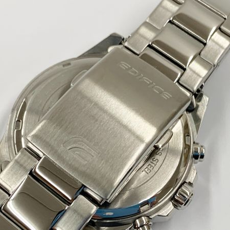  EDIFICE エディフィス CASIO カシオ クロノグラフ クォーツ 腕時計 efv－570d ブルー  x シルバー