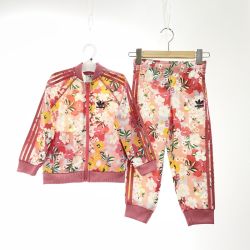 〇〇 adidas Originals アディダスオリジナルス キッズ ADIDAS KIDS HER STUDIO LONDON FLORAL SST SUIT サイズ100cm GN2261 ピンク Aランク
