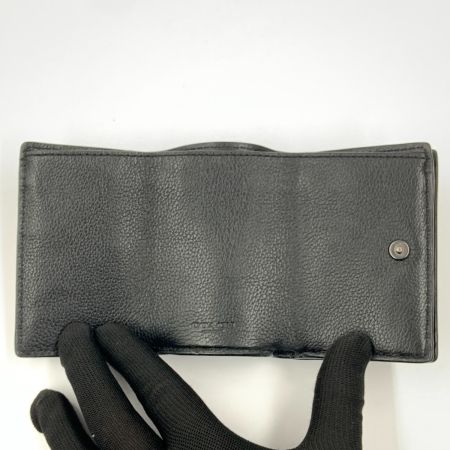  COACH コーチ トライフォールド オリガミ コイン ウォレット 三つ折り財布 C4439 ブラック