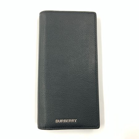  BURBERRY バーバリー 長財布 ロゴ レザー 二つ折り 長財布 ブラック