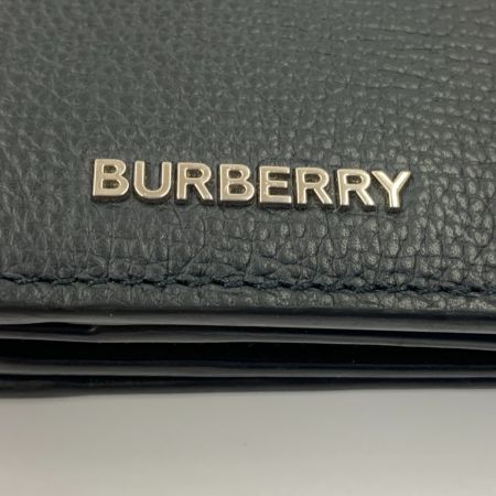  BURBERRY バーバリー 長財布 ロゴ レザー 二つ折り 長財布 ブラック