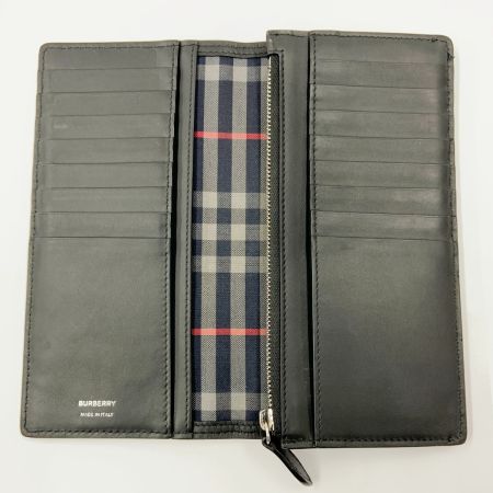  BURBERRY バーバリー 長財布 ロゴ レザー 二つ折り 長財布 ブラック