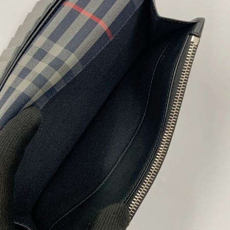  BURBERRY バーバリー 長財布 ロゴ レザー 二つ折り 長財布 ブラック