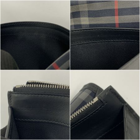  BURBERRY バーバリー 長財布 ロゴ レザー 二つ折り 長財布 ブラック