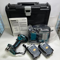 〇〇 MAKITA マキタ 充電式インパクトドライバ 18V 6Ah バッテリ2本 充電器 ケース付 TD173DRXGX 未使用品 Sランク