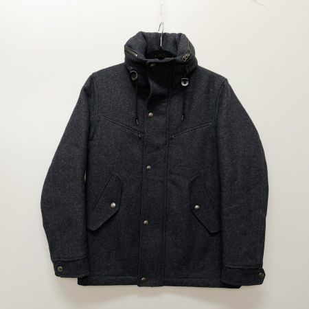  UNITED ARROWS ユナイテッドアローズ メンズ  フーデッド・メルトンジャケット SIZE S 6225-648-0502 ネイビー