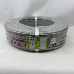〇〇 YAZAKI  電材 VVFケーブル 3芯 3× 2.0 PbF 100m 未開封品 Nランク