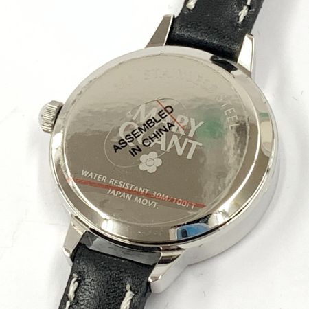  MARY QUANT マリークワント レディース クォーツ 腕時計 30M/100FT ホワイト x ブラック