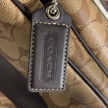  COACH コーチ シグネチャー ヘリテージストライプ ショルダーバッグ F70589 ベージュ
