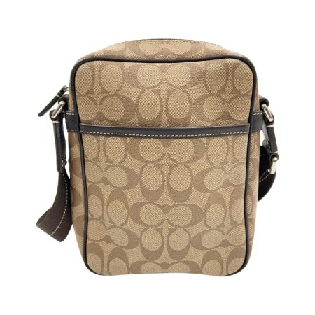  COACH コーチ シグネチャー ヘリテージストライプ ショルダーバッグ F70589 ベージュ