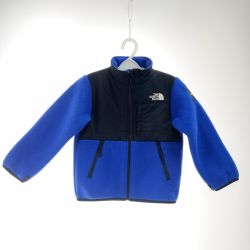 〇〇 THE NORTH FACE ザノースフェイス キッズ フリースジャケット Denali Jacket サイズ110cm NAJ72356 ブルー×ブラック Bランク