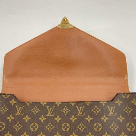  LOUIS VUITTON ルイヴィトン モノグラム ポルトドキュマン バンドリエール ビジネスバッグ M53338 ブラウン 現状渡し 