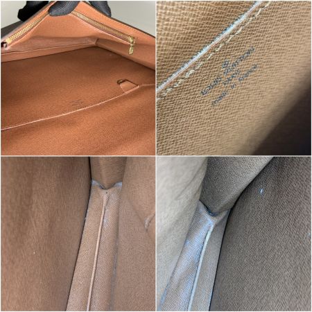  LOUIS VUITTON ルイヴィトン モノグラム ポルトドキュマン バンドリエール ビジネスバッグ M53338 ブラウン 現状渡し 