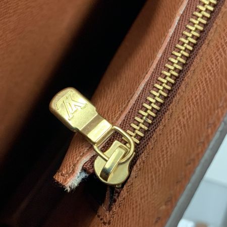  LOUIS VUITTON ルイヴィトン モノグラム ポルトドキュマン バンドリエール ビジネスバッグ M53338 ブラウン 現状渡し 