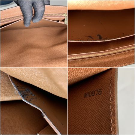  LOUIS VUITTON ルイヴィトン モノグラム ポルトドキュマン バンドリエール ビジネスバッグ M53338 ブラウン 現状渡し 