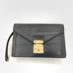 〇〇 LOUIS VUITTON ルイヴィトン エピ ポシェット セリエ ドラゴンヌ メンズ セカンドバッグ M52612 ブラック Bランク