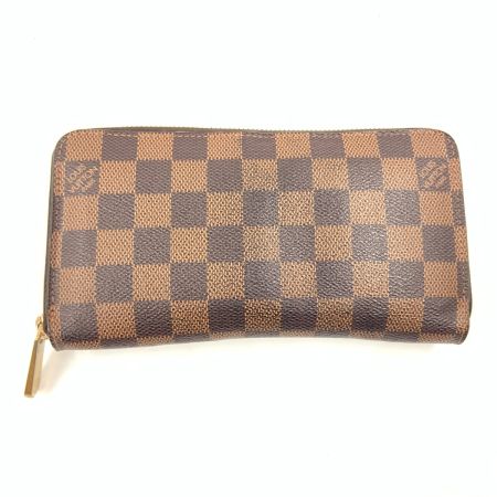  LOUIS VUITTON ルイヴィトン ダミエ ジッピーウォレット ラウンドファスナー長財布 N60015 ブラウン
