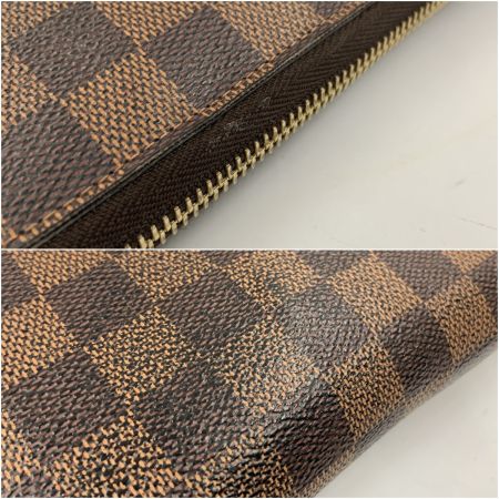  LOUIS VUITTON ルイヴィトン ダミエ ジッピーウォレット ラウンドファスナー長財布 N60015 ブラウン