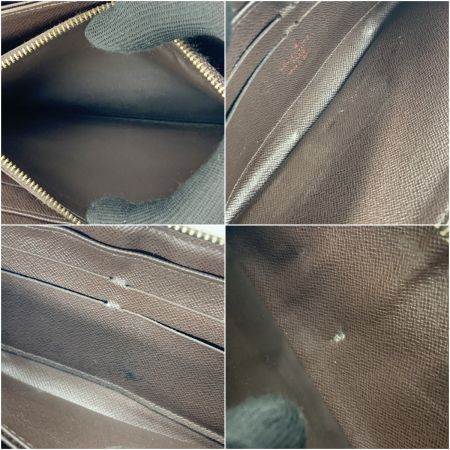  LOUIS VUITTON ルイヴィトン ダミエ ジッピーウォレット ラウンドファスナー長財布 N60015 ブラウン