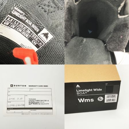  BURTON バートン ライムライト LIMELIGHT BOA WIDE スノーボード ブーツ 21535102 ブラック x グレー