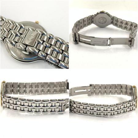  OMEGA オメガ デビル シンボル メンズ クォーツ ベゼル18K  腕時計 ゴールド x シルバー 現状渡し ジャンク品