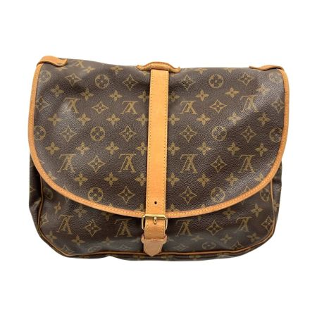  LOUIS VUITTON ルイヴィトン モノグラム ソミュール35  ショルダーバッグ  M42256 ブラウン