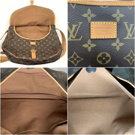 LOUIS VUITTON ルイヴィトン モノグラム ソミュール35  ショルダーバッグ  M42256 ブラウン