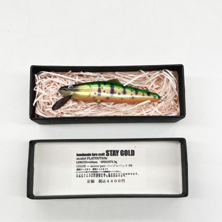  麗s GOLD 麗s ミノー × STAGOLD レイズルアークラフト STAYGOLD コラボ  blackflag5 60mm