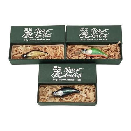  麗s LureCraft 3個セット ルアー ミノー 麗s LureCraft 使用品1個　未使用品2個