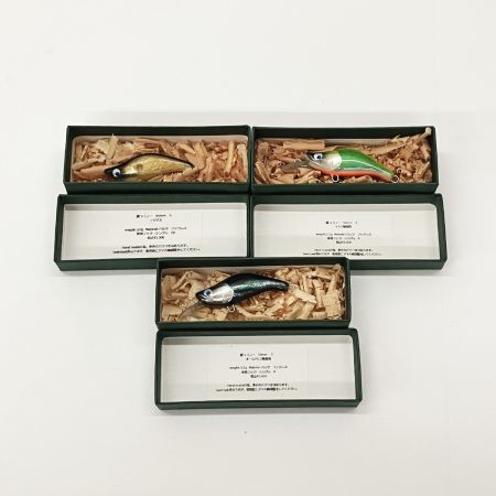  麗s LureCraft 3個セット ルアー ミノー 麗s LureCraft 使用品1個　未使用品2個