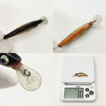  麗s LureCraft 3個セット ルアー ミノー 麗s LureCraft 使用品1個　未使用品2個