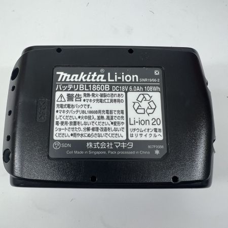  MAKITA マキタ バッテリー 未使用品 18v 6.0Ah BL1860B