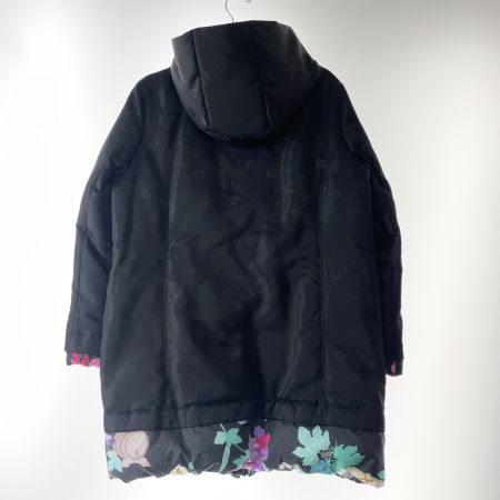  LEONARD レオナール LEONARD SPORT レディース ダウンコート 花柄 SIZE 42 ブラック