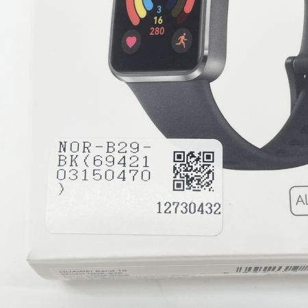  HUAWEI ファーウェイ スマートウォッチ HUAWEI Band 10  NOR-B29 ブラック