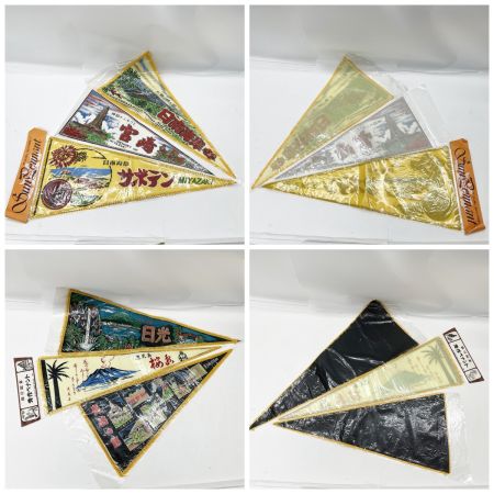   ペナント 織物プレート 昭和レトロ 姫路城 大阪城 26枚セット